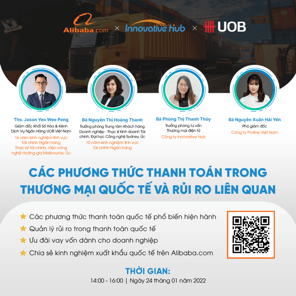 WEBINAR: CÁC PHƯƠNG THỨC THANH TOÁN TRONG THƯƠNG MẠI QUỐC TẾ VÀ NHỮNG RỦI RO LIÊN QUAN