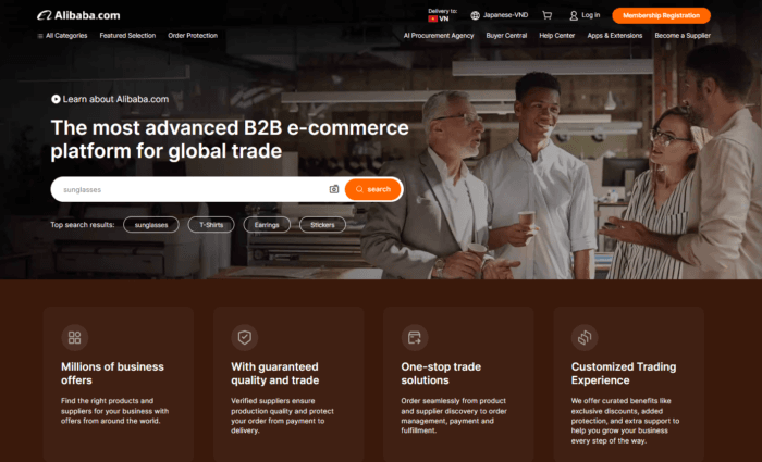 Giới thiệu về xuất khẩu trực tuyến cùng Alibaba.com