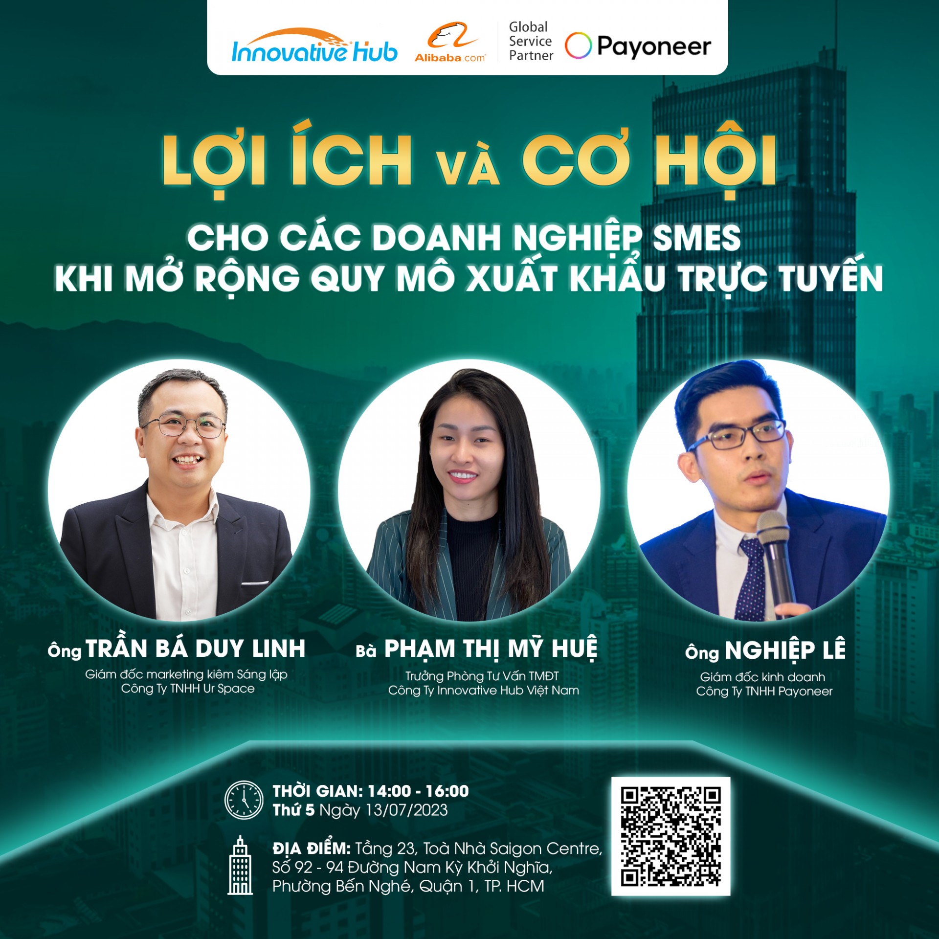 Sự kiện OFFLINE: LỢI ÍCH VÀ CƠ HỘI CHO CÁC DOANH NGHIỆP SMES KHI MỞ RỘNG QUY MÔ XUẤT KHẨU TRỰC TUYẾN