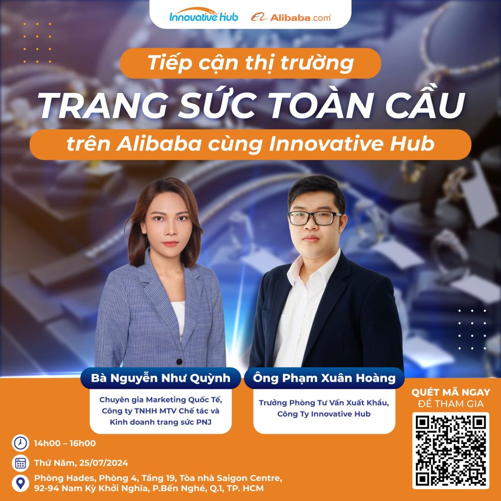 OFFLINE WORKSHOP: Tiếp cận thị trường trang sức toàn cầu trên Alibaba cùng Innovative Hub