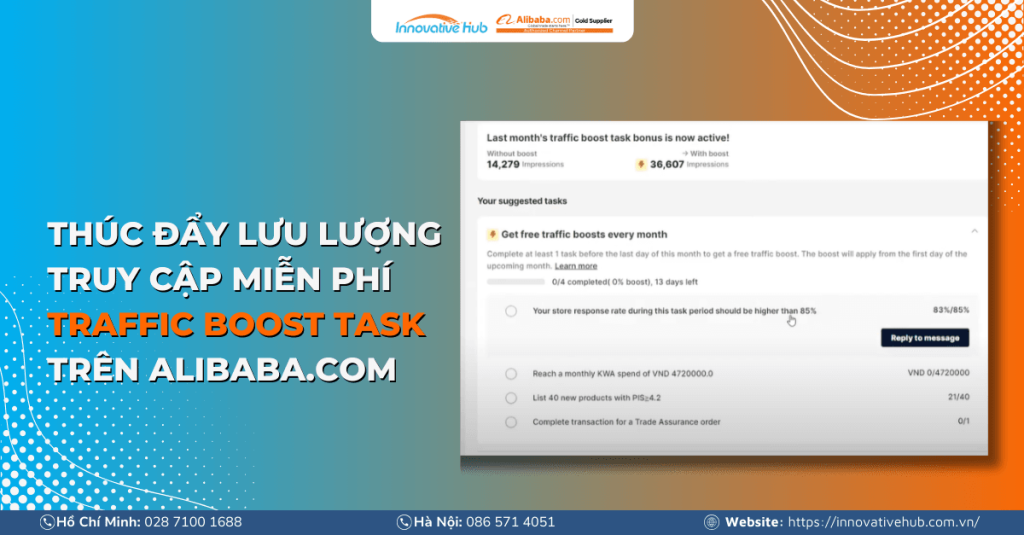 Traffic Boost Task – Nhiệm vụ thúc đẩy lưu lượng trên Alibaba.com