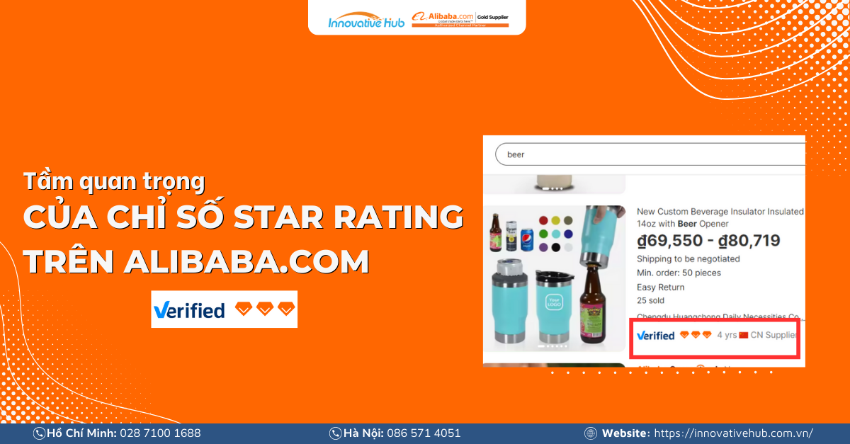 Tầm quan trọng của chỉ số sao – Star Rating trên Alibaba.com