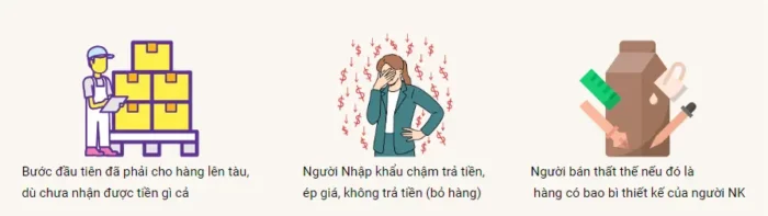 Nhược điểm của phương thức thanh toán D/C