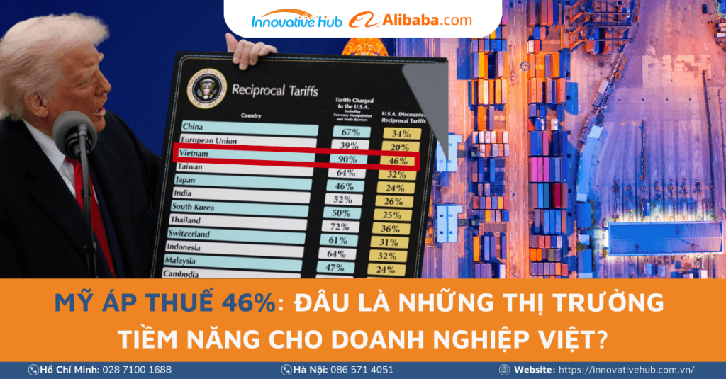 Doanh nghiệp Việt nên làm gì khi Mỹ áp thuế 46%? 4 thị trường thay thế Mỹ
