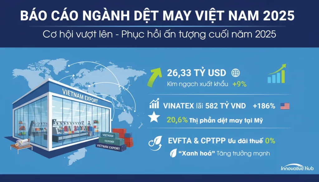 [Infographics] Báo cáo Ngành Dệt May Việt Nam 2025: Cơ hội bứt phá xuất khẩu