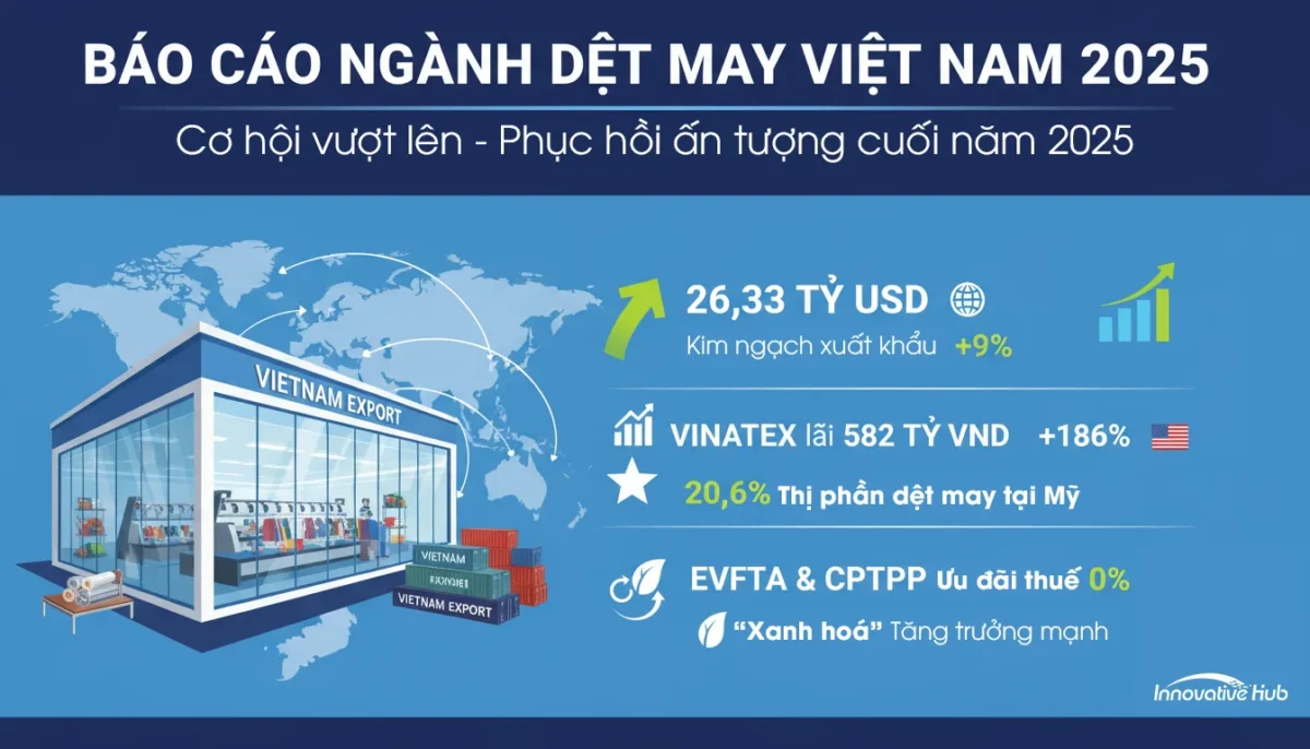 [Infographics] Báo cáo Ngành Dệt May Việt Nam 2025: Cơ hội bứt phá xuất khẩu