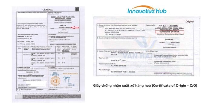 tìm hiểu về chứng nhận xuất xứ C/O