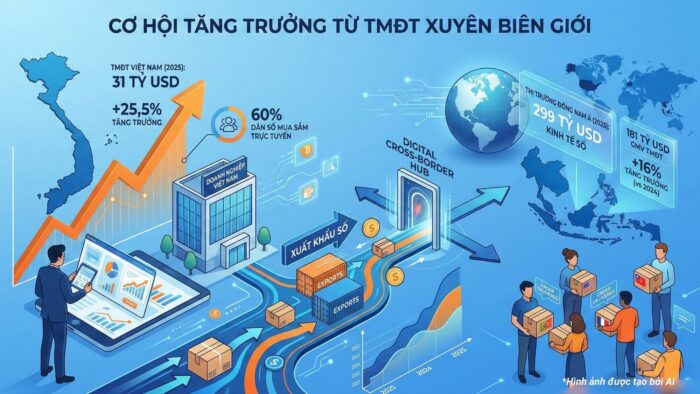 Cơ hội tăng trưởng từ thương mại điện tử xuyên biên giới