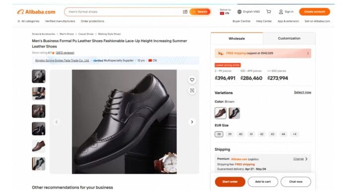 Minh hoạ hình ảnh sản phẩm đủ thuyết phục trên Alibaba.com