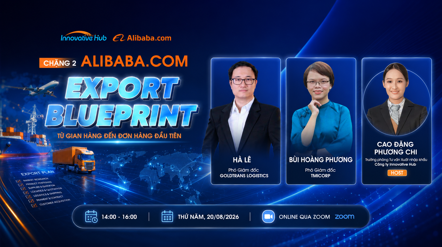 Alibaba.com Export Blueprint – Từ gian hàng đến đơn hàng đầu tiên