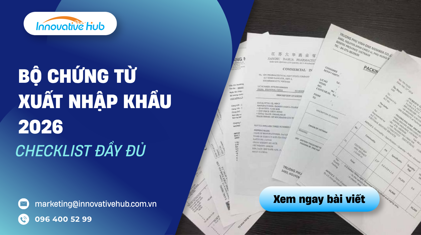 Bộ chứng từ xuất nhập khẩu 2026 – checklist đầy đủ